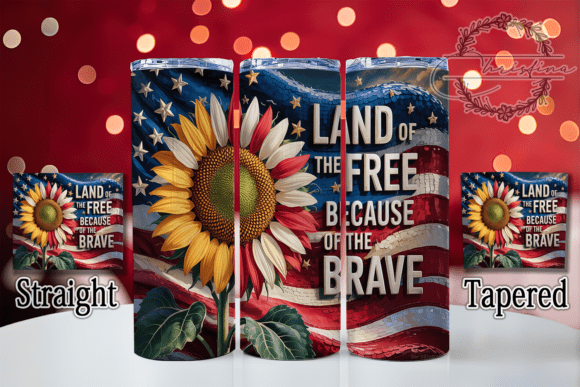 Download Land of the Free Patriotic Tumbler Wrap - Premium Bundle