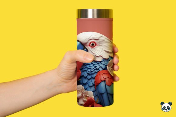 Download Patriotic 3D Parrot Tumbler Wrap Png 1 - Tumbler wrap png Collection