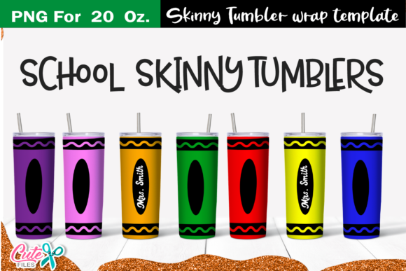 Download Crayon 20 Oz. Skinny Tumbler Wrap - Skinny tumbler wrap Collection
