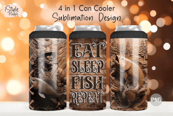 Download Eat Sleep Fish Repeat Tumbler Wrap PNG - Tumbler wrap png Collection