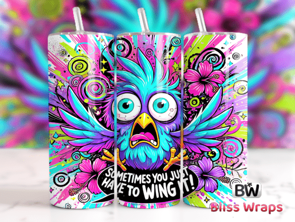 Download Sarcastic Funny Bird Tumbler Wrap Png - Tumbler wrap png Collection