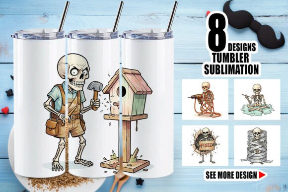 Download Watercolor Skeleton DIY Tumbler Wrap PNG - Tumbler wrap png Collection