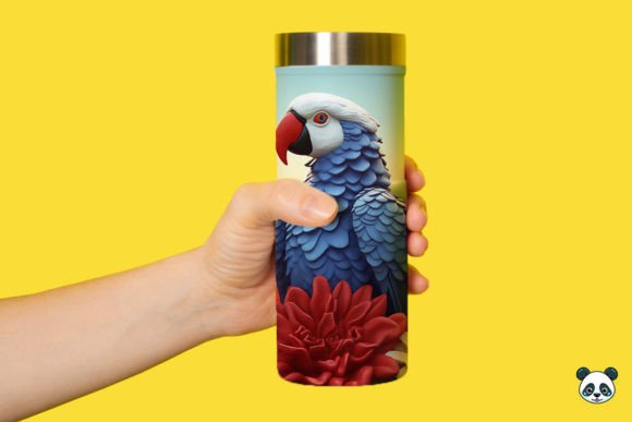 Download Patriotic 3D Parrot Tumbler Wrap Png 3 - Tumbler wrap png Collection