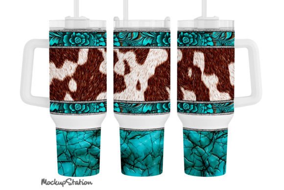 Download Western 40 Oz Quencher Tumbler Wrap PNG - Tumbler wrap png Collection