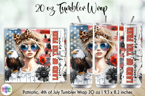 Download Land of the Free Patriotic Tumbler Wrap - Premium Resources