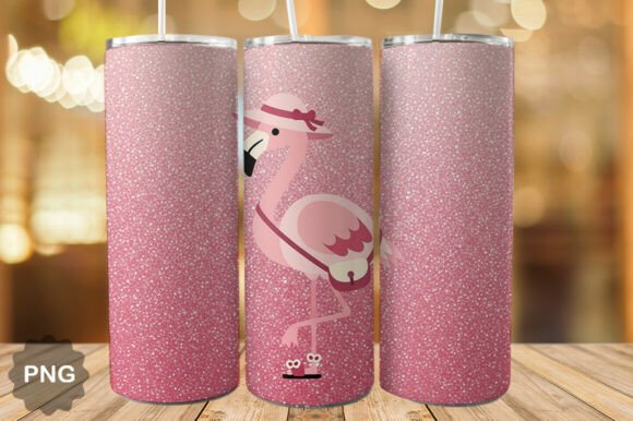 Download Pink Glitter Flamingo Tumbler Wrap PNG - Tumbler wrap png Collection