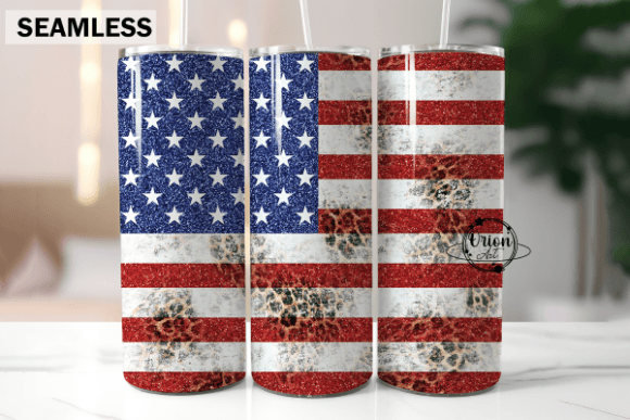 Download American Flag Glitter Tumbler Wrap PNG - Tumbler wrap png Collection