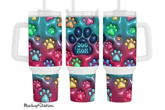 Download Dog Mom 40 Oz Quencher Tumbler Wrap PNG - Tumbler wrap png Collection