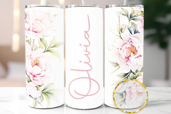 Download Personalized Tumbler Wrap PNG Flowers - Tumbler wrap png Collection