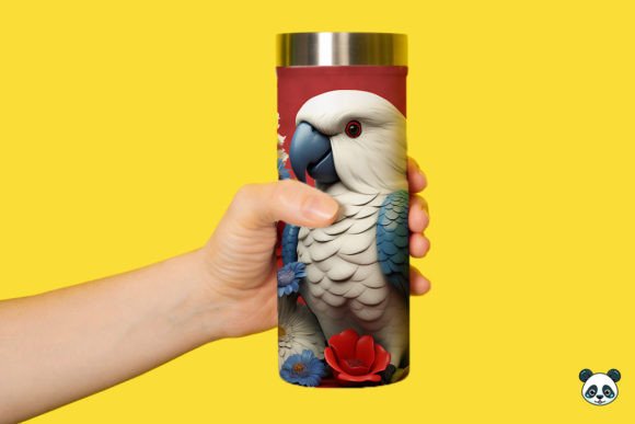 Download Patriotic 3D Parrot Tumbler Wrap Png 4 - Tumbler wrap png Collection