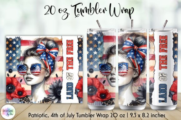 Download Land of the Free Patriotic Tumbler Wrap - Premium Resources