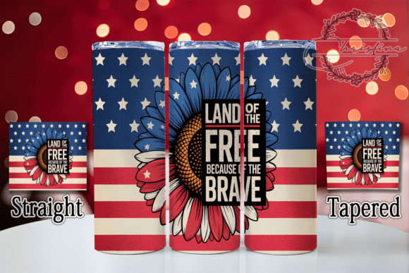Download Land of the Free Patriotic Tumbler Wrap - Premium Bundle