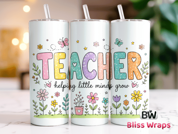 Download Pastel Teacher Tumbler Wrap PNG - Tumbler wrap png Collection