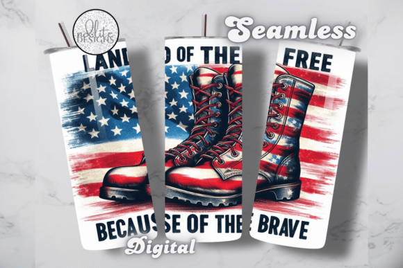 Download Land of the Free Patriotic Tumbler Wrap - Premium Bundle