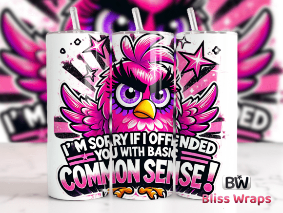 Download Sarcastic Funny Bird Tumbler Wrap Png - Tumbler wrap png Collection