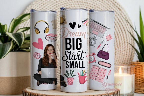 Download Dream Big Start Small Tumbler Wrap PNG - Tumbler wrap png Collection