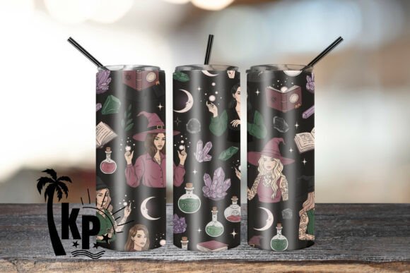 Download Modern Witch Tumbler Wrap PNG - Tumbler wrap png Collection