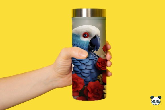 Download Patriotic 3D Parrot Tumbler Wrap Png 5 - Tumbler wrap png Collection